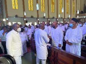 NDC top members at the mass-memorial service