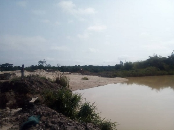 A polluted water body