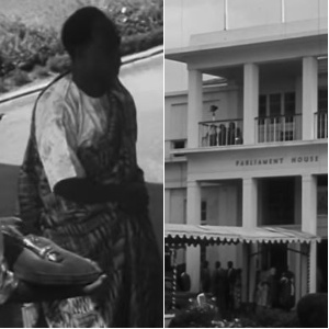 Kwame Nkrumah opened Ghana's Parliament House in 1960