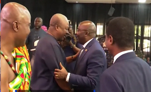 The moment Bawumia met Mahama