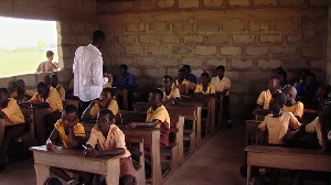 Pupils were spotted cleaning dust piles on the walls