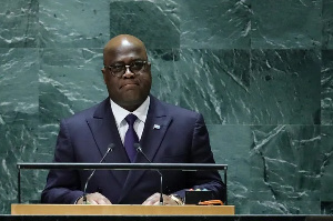 Congolese President Felix-Antoine Tshisekedi Tshilombo