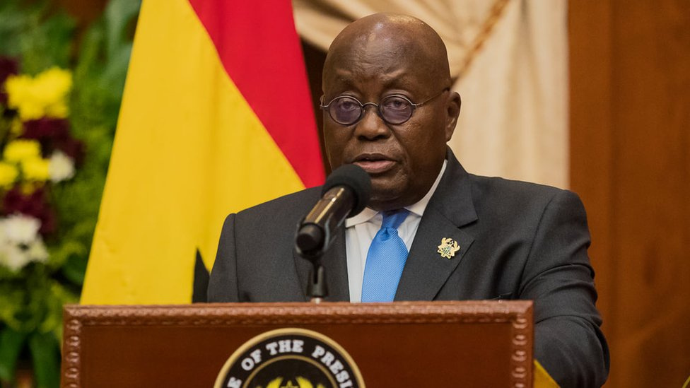 The president of Ghana, Nana Addo Dankwa Akufo-Addo