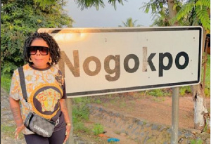 Actress Afia Schwarzenegger visits Nogokpo