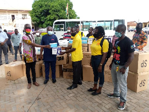 The committee donated items to four health facilities