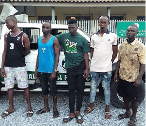 The five were arrested by AMA sanitation task force on October 14, 2018