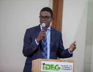 Dr. Emmanuel Akwetey, Executive Director for IDEG