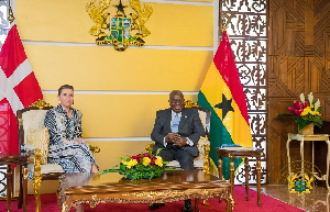 The Prime Minister of Denmark, Mette Frederiksen and  Akufo-Addo