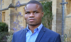 Ebenezer Azamati, 25, a postgraduate student from Ghana studying international relations