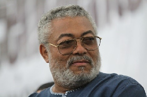 Former president of Ghana, Jerry John Rawlings