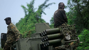 UPDF troops during a military operation