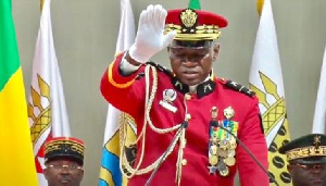 Gen Brice Nguema was sworn in as interim president in September