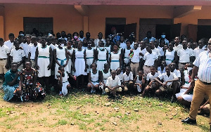 Students of Dokomolo Junior High School in Navrongo