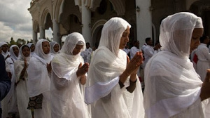 Female activities during Christmas celebration in Ethiopia