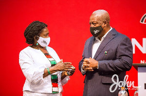 Prof. Jane Naana and John Mahama