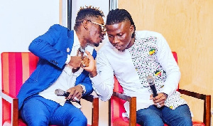 L-R: Shatta Wale with Stonebwoy