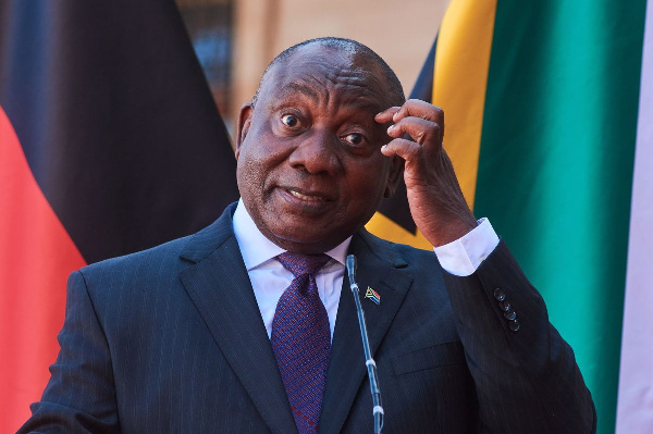 South African president Cyril Ramaphosa