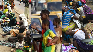 A photo of street children