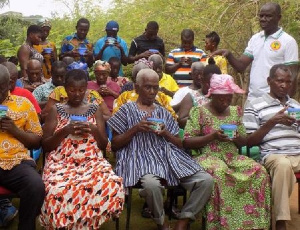 Some patients undergoing treatment at the Odopee Herbal Research and Learning Centre at Mankessim