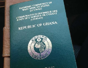 A Ghanaian passport