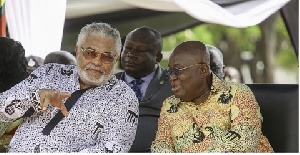 President Nana Addo Dankwa Akufo-Addo with JJ Rawlings