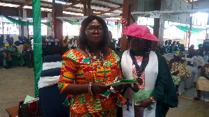 Agnes Dawuki Nanor Narteh during her induction