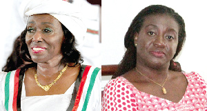 NDP flagbearer, Nana Konadu Agyeman-Rawlings and  CPP flagbearer, Brigitte Dzogbenuku