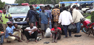 Some of the illegal settlers arrested in the swoop