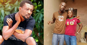 Ghanaian musician Okomfour Kwadee then and now (Right)