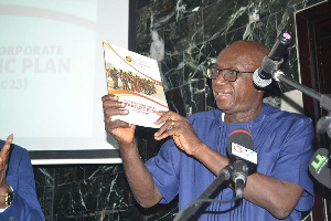 Interior Minister Ambrose Dery launching the plan