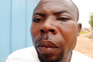 David Nortey was attacked at a polling station in Effutu