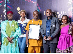 Staff and executives of Herbalife Nutrition Ghana Limited with the award