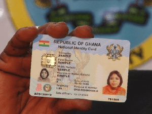 A sample of the Ghana card