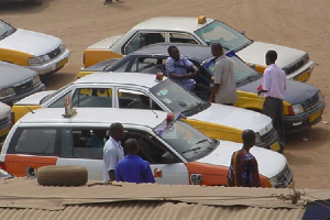 File photo of a taxi rank