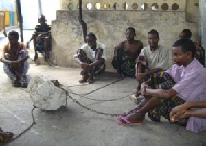 File photo: Some mentally challenged persons chained