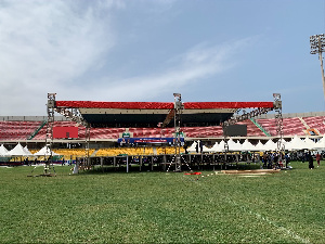 Event set up at the Accra Sports Stadium | File photo