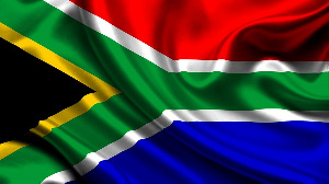 The flag of South Africa