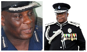 [L-R] COP Tetteh Yohuno and acting IGP Oppong-Boanuh