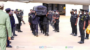 A special ceremony and police parade were held at the Tamale Airport