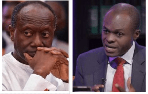 Finance Minister, Ken Ofori-Atta and Martin Kpebu