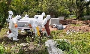 File photo of coronavirus patients been buried