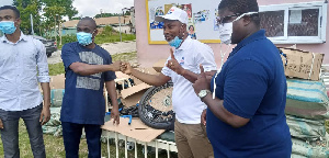 The MP has donated twenty (20) beds to the four main hospitals in the Obuasi East constituency