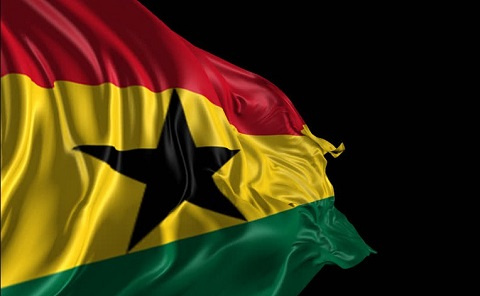 The flag of Ghana