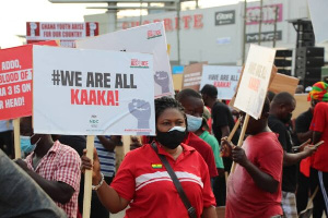 The NDC held a protest on Tuesday