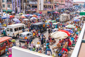 A market scene in Ghana