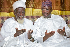 Vice President Dr. Mahamudu Bawumia with Sheikh Osman Nuhu Sharubutu