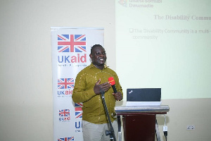 Fred Nantogmah speaking at the workshop