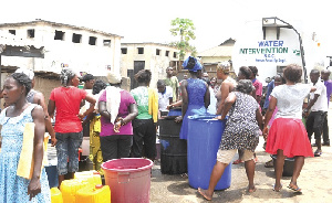 File photo: The call is to help mitigate the shortage of potable water in the Tema Metropolis