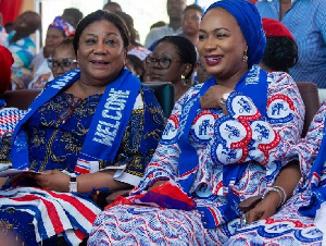 First Lady Rebecca Akufo-Addo with Second lady Samira Bawumia