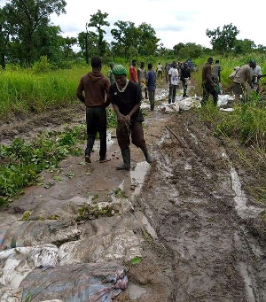 The area has no good roads linking farming communities to various market centers